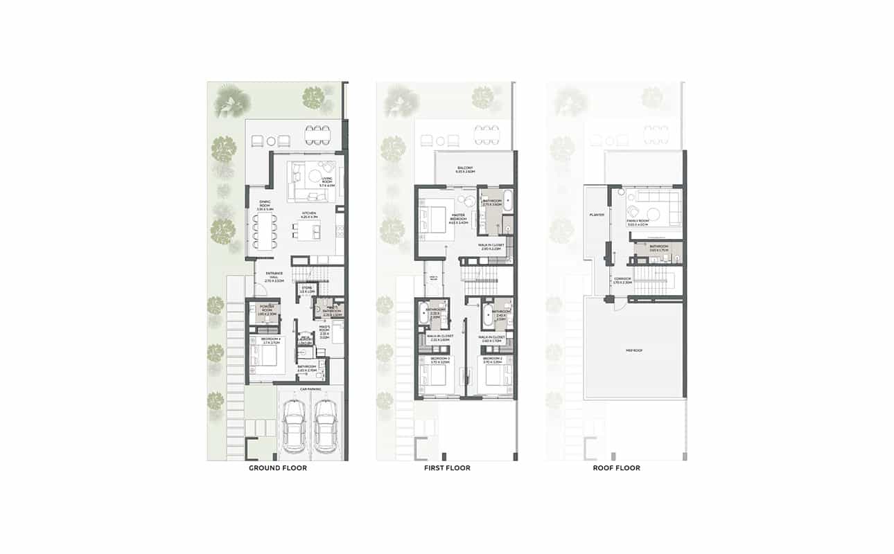 4 BED DUET LHM Floor Plan